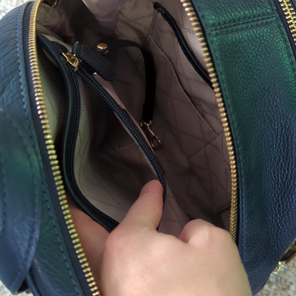 Michael Kors Navy Blue Backpack - Picture 5 of 9